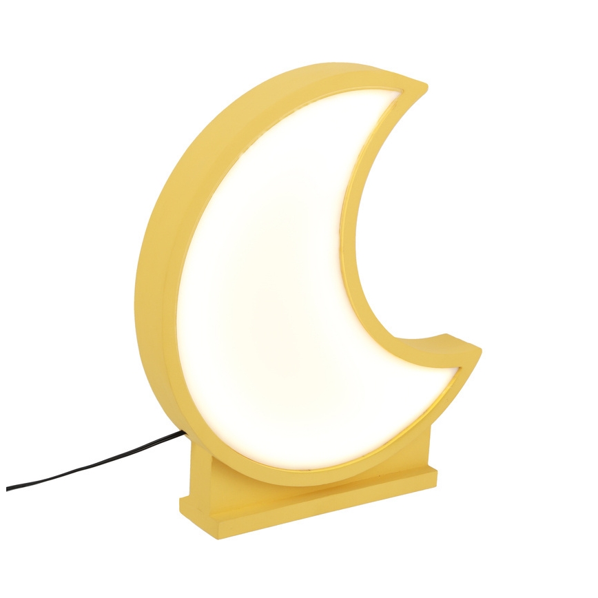 Lampe de bureau pour enfants MOON LED/12W/230V jaune