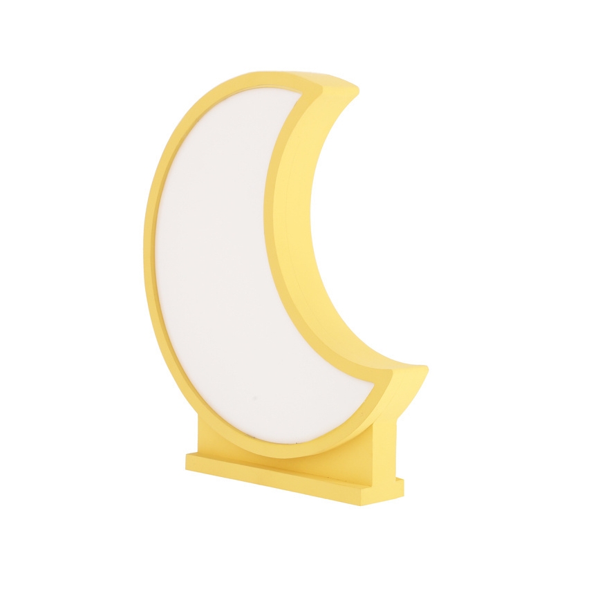 Lampe de bureau pour enfants MOON LED/12W/230V jaune