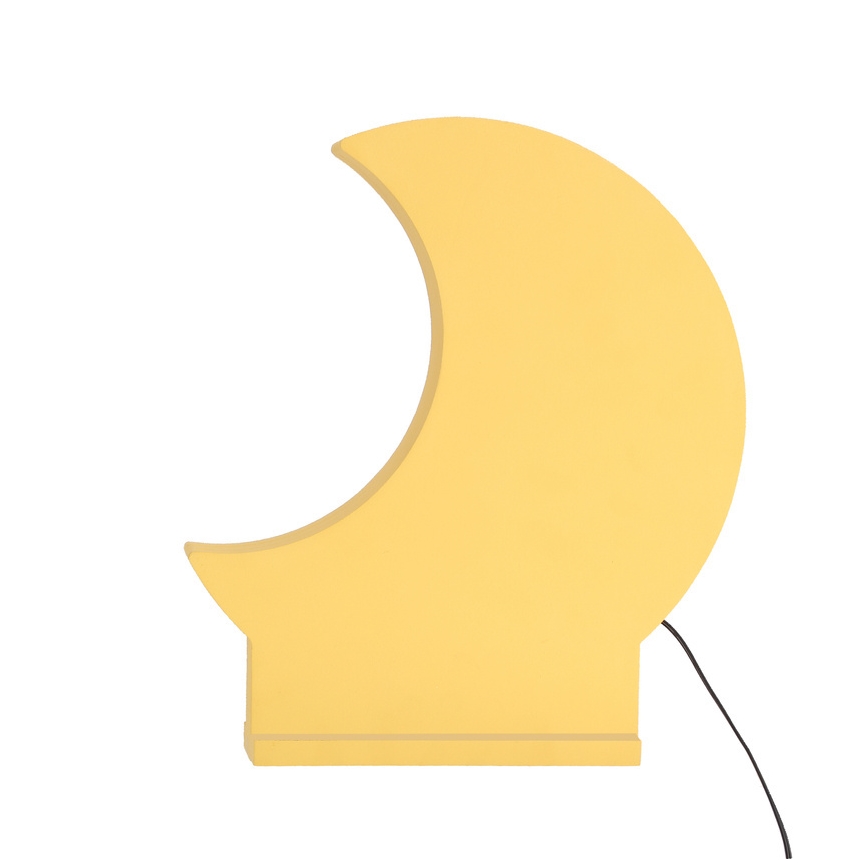 Lampe de bureau pour enfants MOON LED/12W/230V jaune