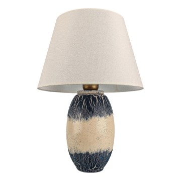 Lampe de bureau RAMZES 1xE27/40W/230V beige/bleue
