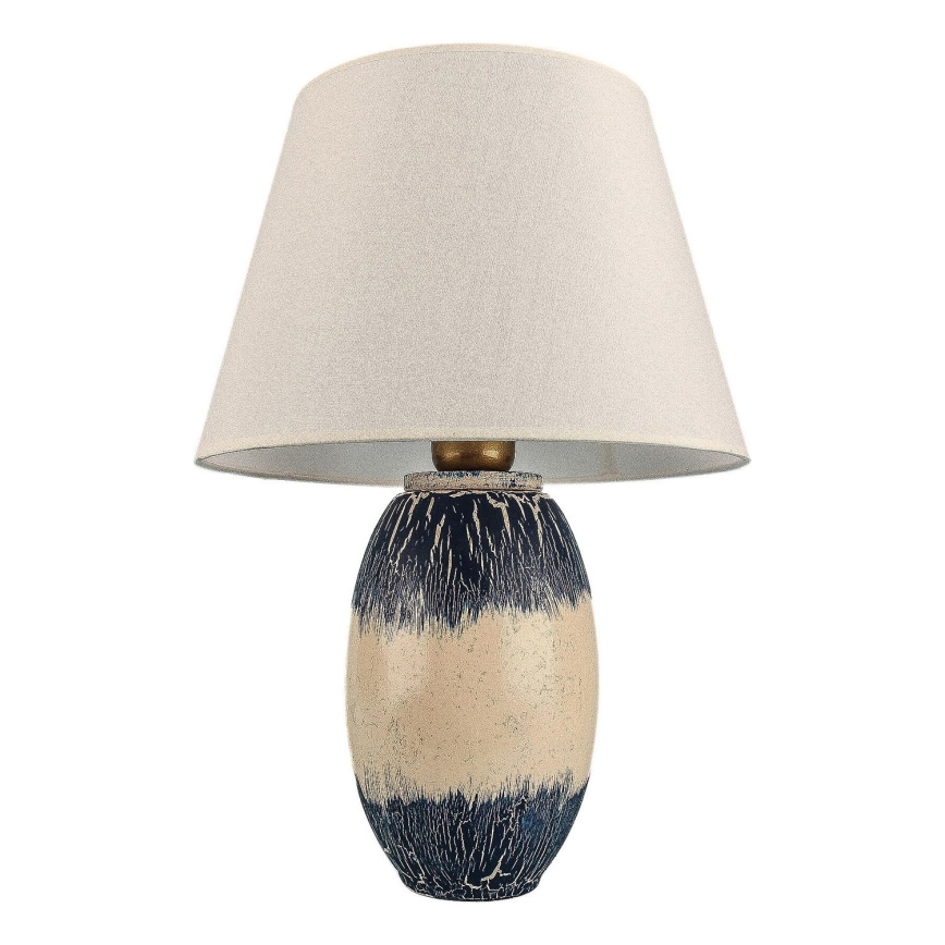 Lampe de bureau RAMZES 1xE27/40W/230V beige/bleue