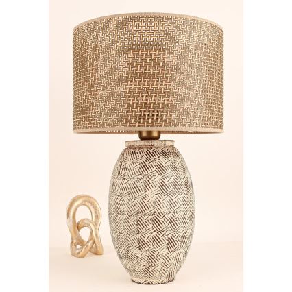 Lampe de bureau RAMZES 1xE27/40W/230V beige
