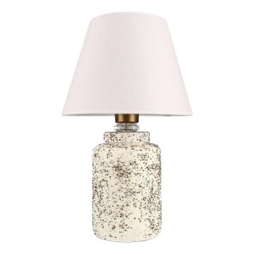 Lampe de bureau RAMZES 1xE27/40W/230V blanche/beige