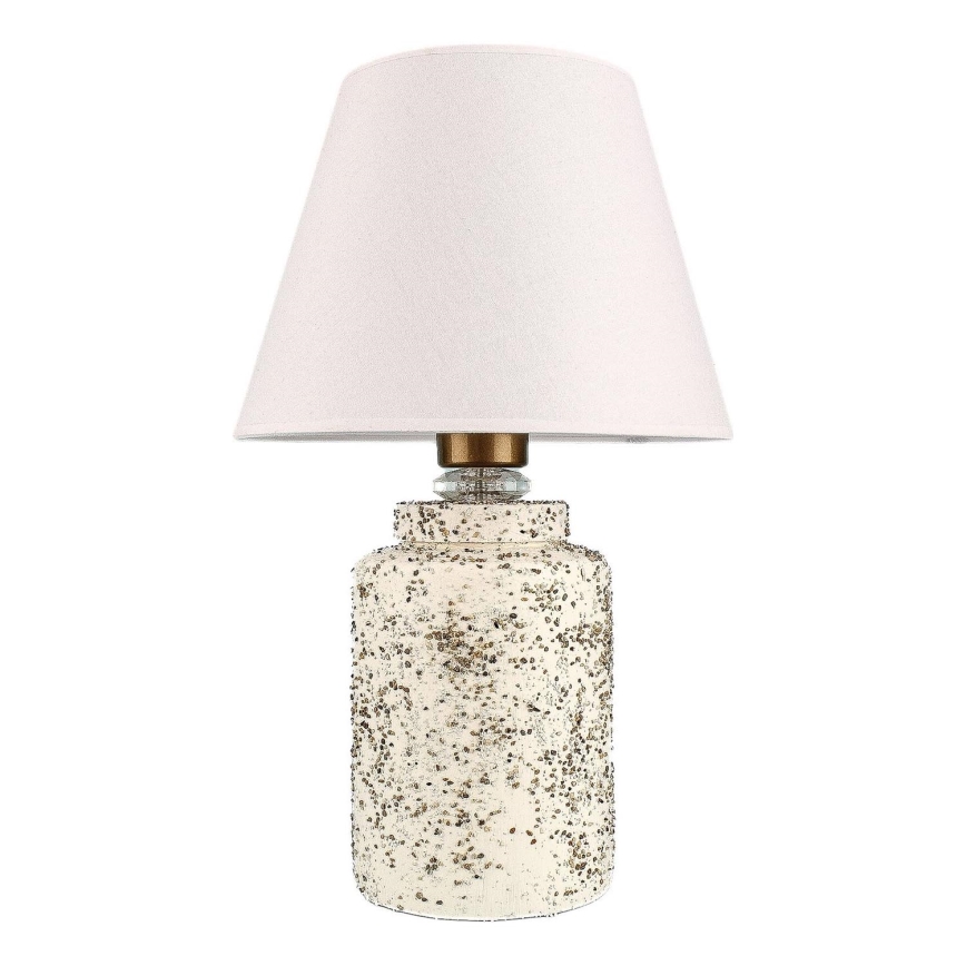 Lampe de bureau RAMZES 1xE27/40W/230V blanche/beige