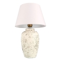 Lampe de bureau RAMZES 1xE27/40W/230V blanche/crème