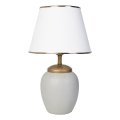 Lampe de bureau RAMZES 1xE27/40W/230V blanche/grise