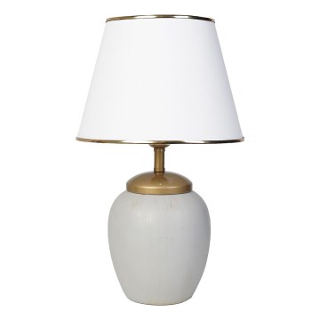 Lampe de bureau RAMZES 1xE27/40W/230V blanche/grise