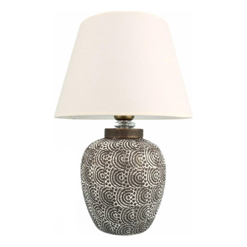 Lampe de bureau RAMZES 1xE27/40W/230V blanche/grise