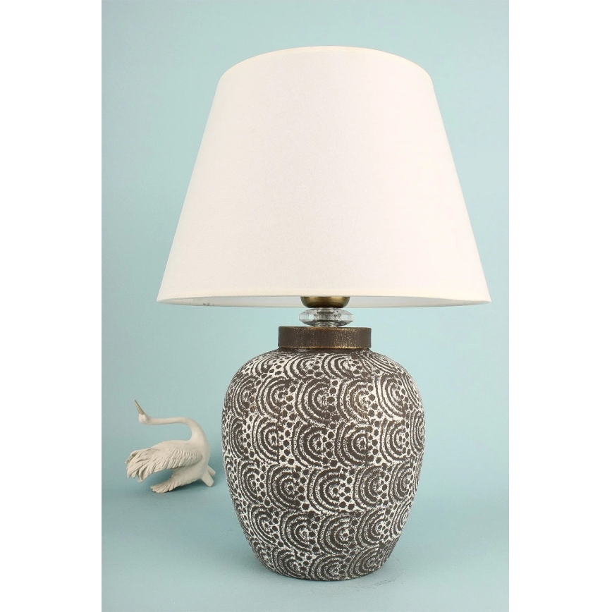 Lampe de bureau RAMZES 1xE27/40W/230V blanche/grise