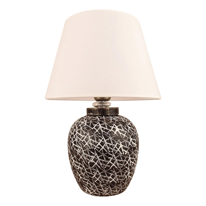 Lampe de bureau RAMZES 1xE27/40W/230V blanche/noire