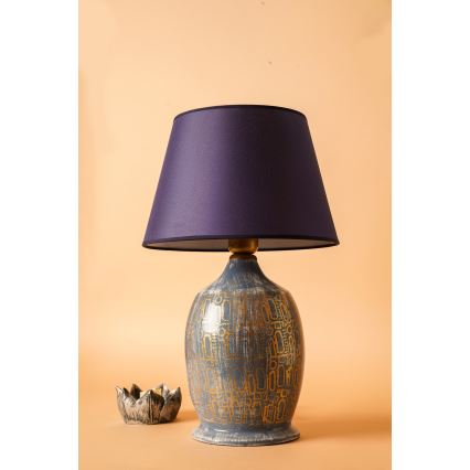 Lampe de bureau RAMZES 1xE27/40W/230V bleue