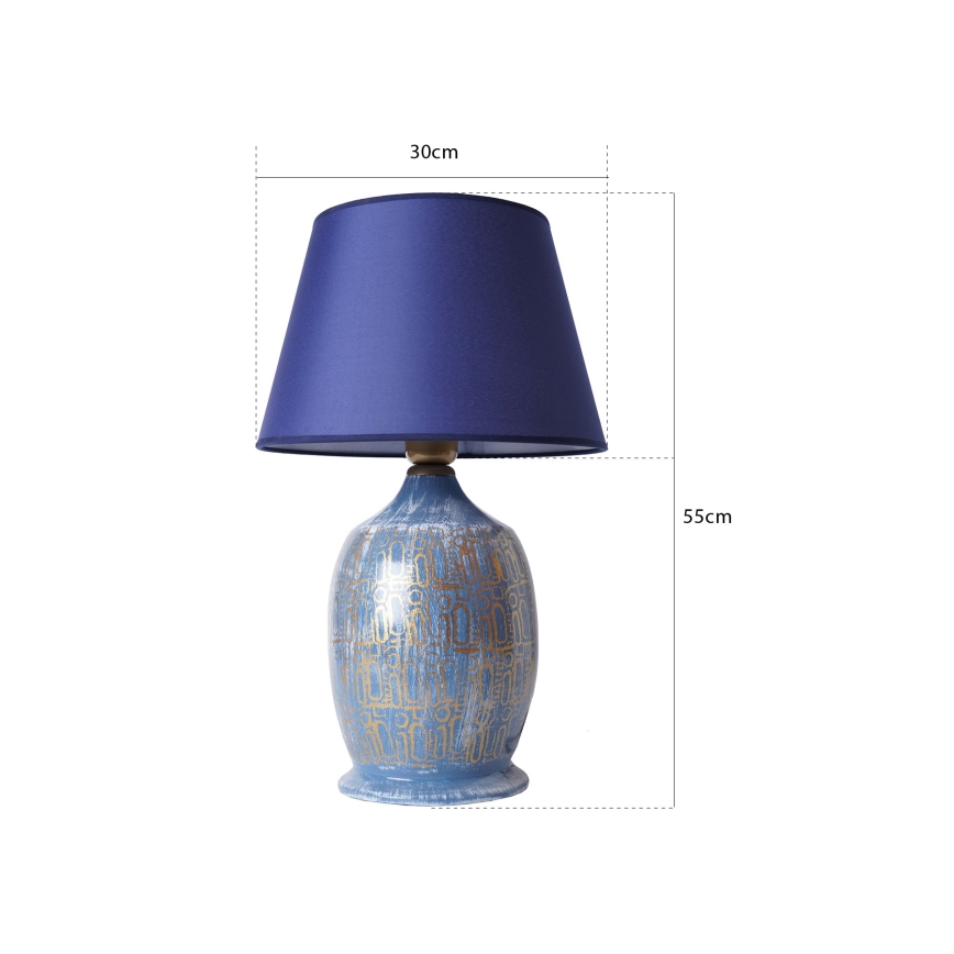 Lampe de bureau RAMZES 1xE27/40W/230V bleue