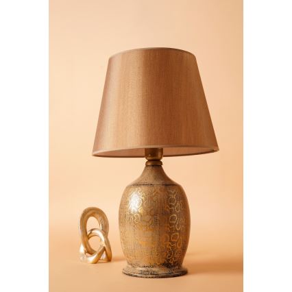 Lampe de bureau RAMZES 1xE27/40W/230V marron