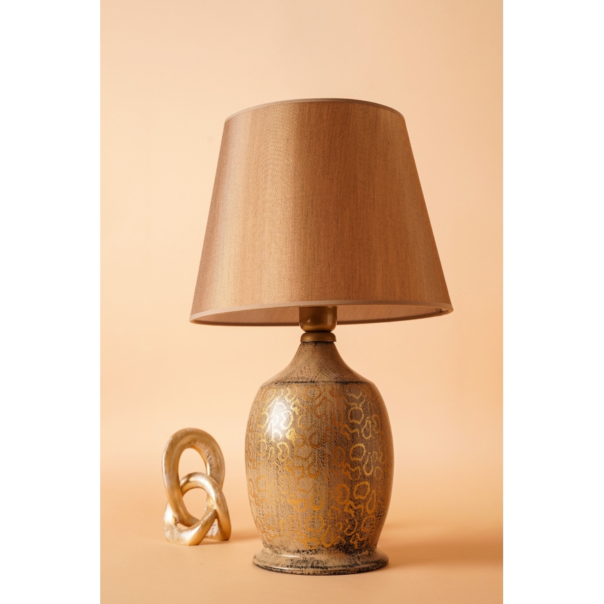 Lampe de bureau RAMZES 1xE27/40W/230V marron