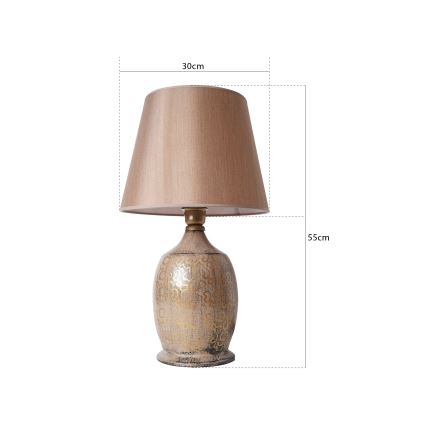 Lampe de bureau RAMZES 1xE27/40W/230V marron
