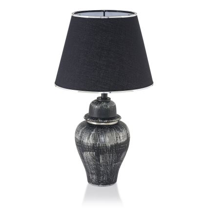 Lampe de bureau RAMZES 1xE27/40W/230V noire/argent