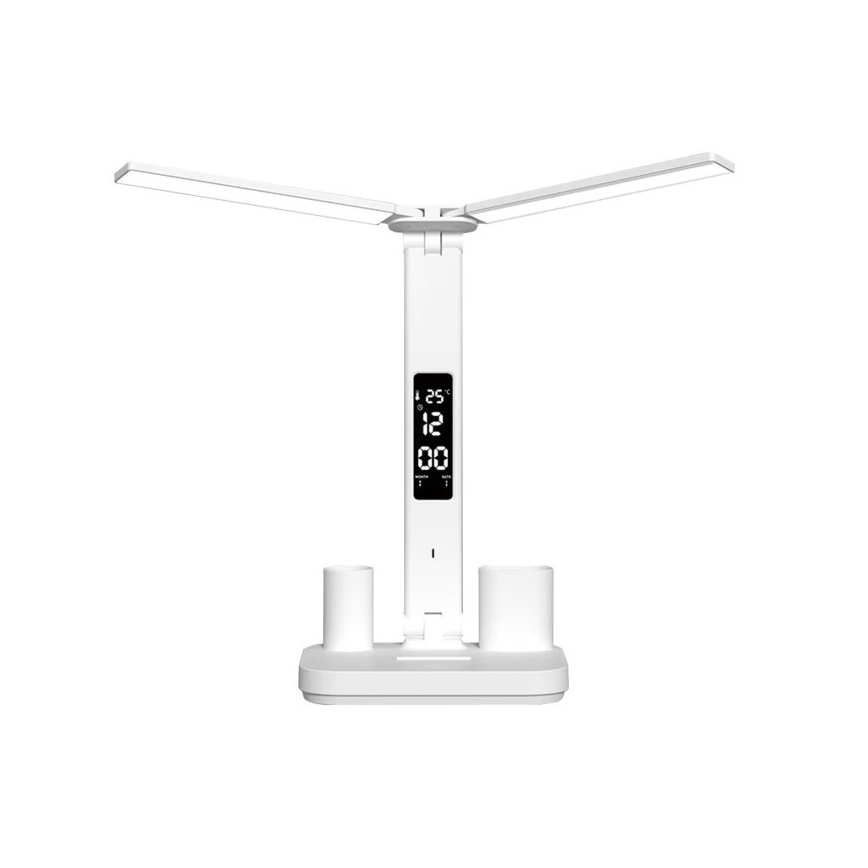 Lampe de bureau LED rechargeable et réglable en intensité NOBLITE P LED/5W/5V 3000/4000/6000K 2200 mAh blanche