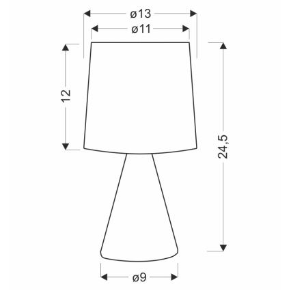 Lampe de bureau SATTI 1xE14/40W/230V crème