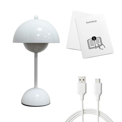 Lampe de bureau tactile à LED rechargeable COSTA LED/3W/5V 2400 mAh 3000–6000K blanche