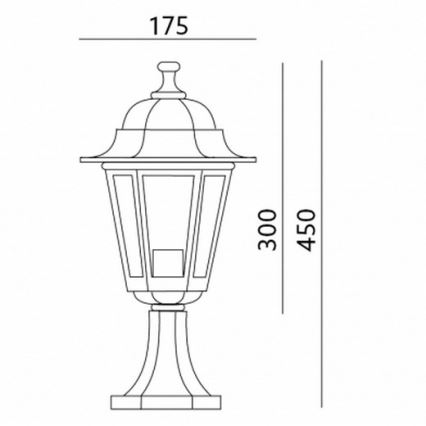 Lampe de jardin 1xE27/60W/230V IP44