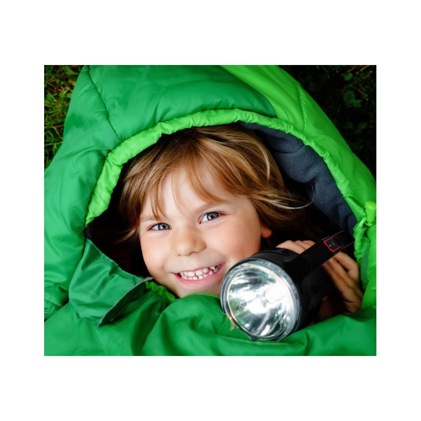 Lampe de poche rechargeable LED/5V 500 lm 1200 mAh noire