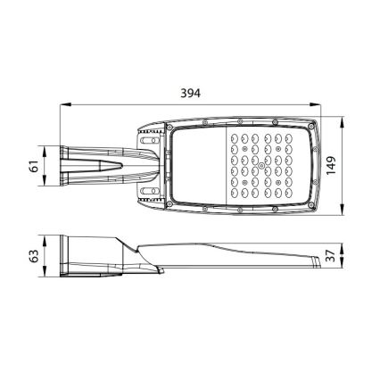 Lampe de rue LED NOVUM PLUS LED/50W/230V IP65