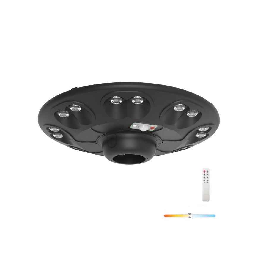 Lampe de rue solaire à LED avec capteur LUVIA LED/15W/3,2V 4000K IP54 5400 mAh + télécommande