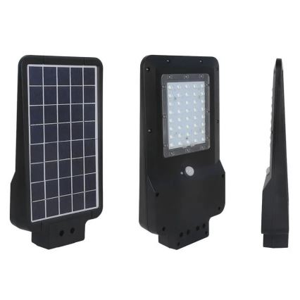 Lampe de rue solaire LED avec capteur LED/15W/7,4V 4000K IP65 10800 mAh