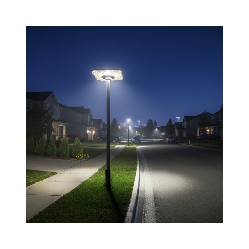 Lampadaire solaire LED avec détecteur SOLSUMI LED/25W/3,2V 3000/4000/6500K IP54 24000 mAh + télécommande