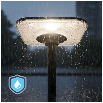 Lampadaire solaire LED avec détecteur SOLSUMI LED/25W/3,2V 3000/4000/6500K IP54 24000 mAh + télécommande