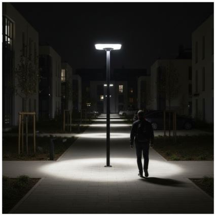 Lampadaire solaire LED avec détecteur SOLSUMI LED/25W/3,2V 3000/4000/6500K IP54 24000 mAh + télécommande
