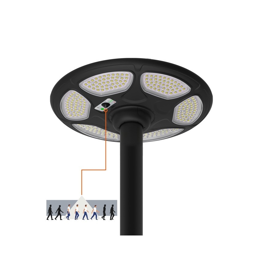 Lampe de rue solaire LED avec capteur SOLSUMI LED/25W/3,2V IP54 25000 mAh + télécommande