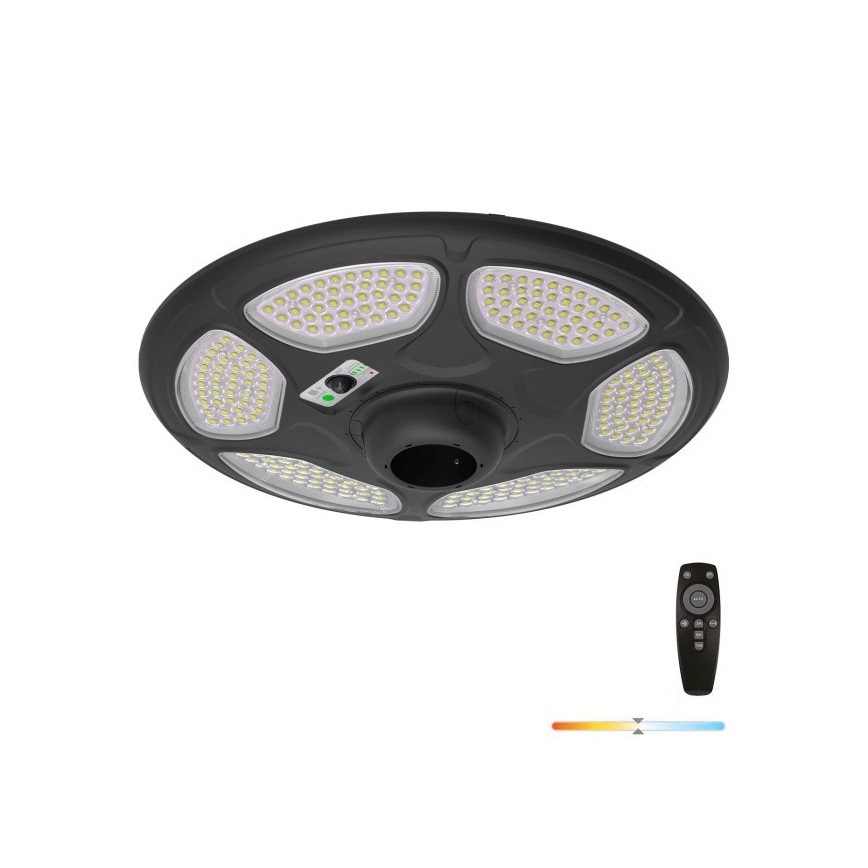 Lampe de rue solaire LED avec capteur SOLSUMI LED/25W/3,2V IP54 25000 mAh + télécommande