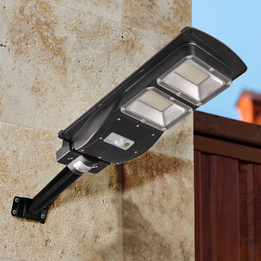 Lampe de rue solaire LED avec détecteur STREET 2xLED/6W/3,2V IP65 + télécommande