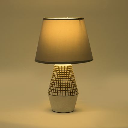 Lampe de table 1xE14/40W/230V blanc/gris