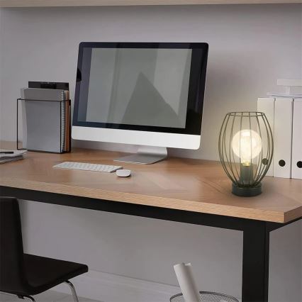 Lampe de table 1xE27/25W/230V noire