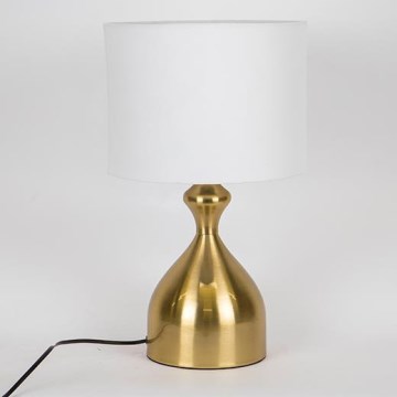 Lampe de table 1xE27/40W/230V blanc/doré