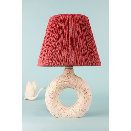 Lampe de table 1xE27/40W/230V blanc/rouge