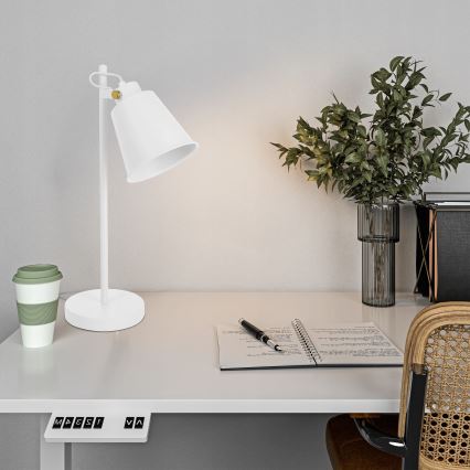 Lampe de table 1xE27/40W/230V blanche