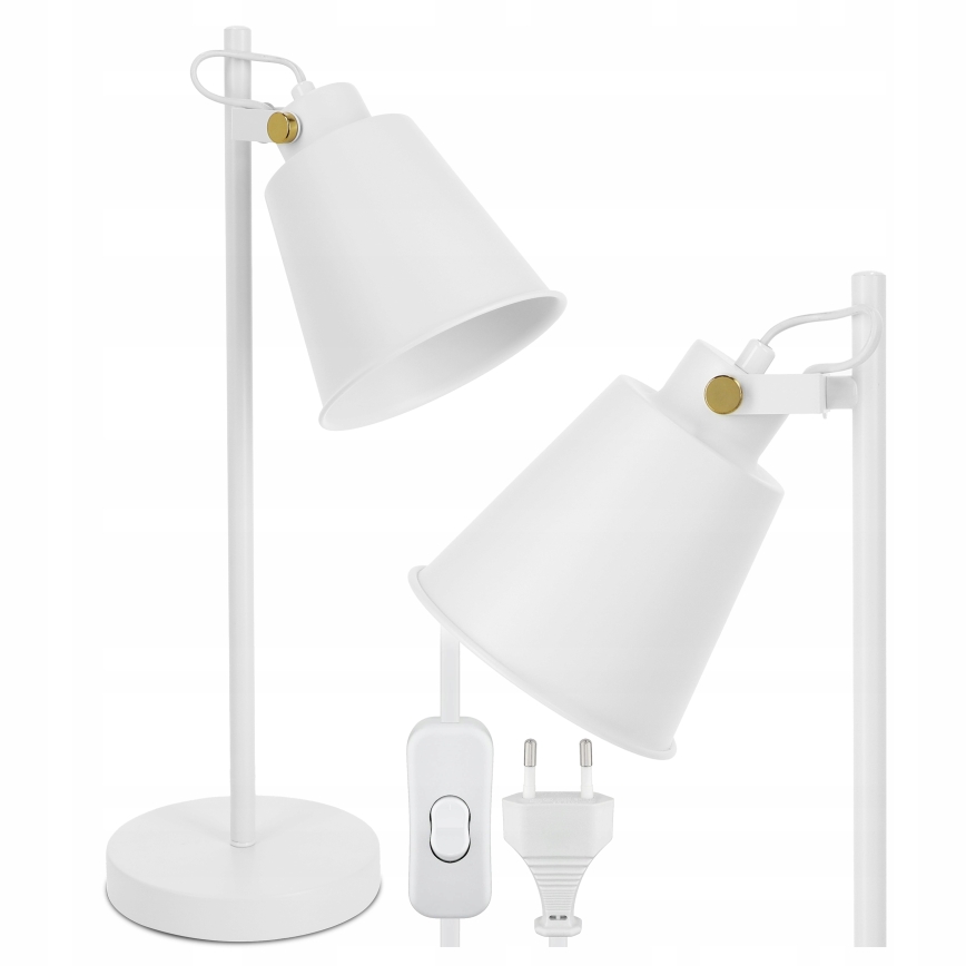 Lampe de table 1xE27/40W/230V blanche