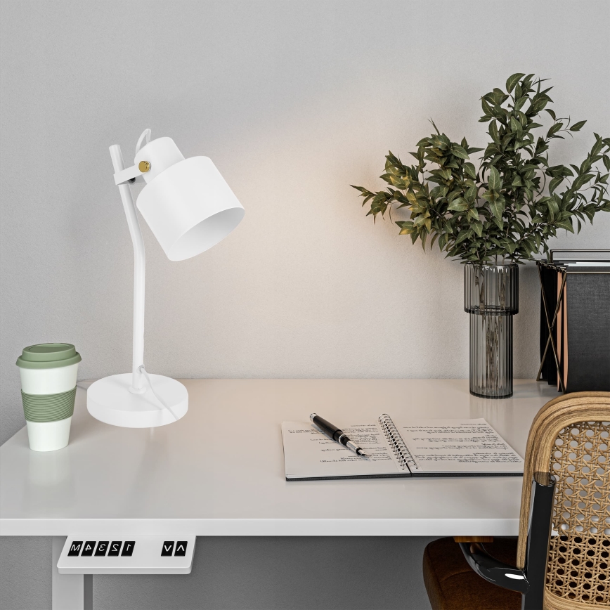 Lampe de table 1xE27/40W/230V blanche