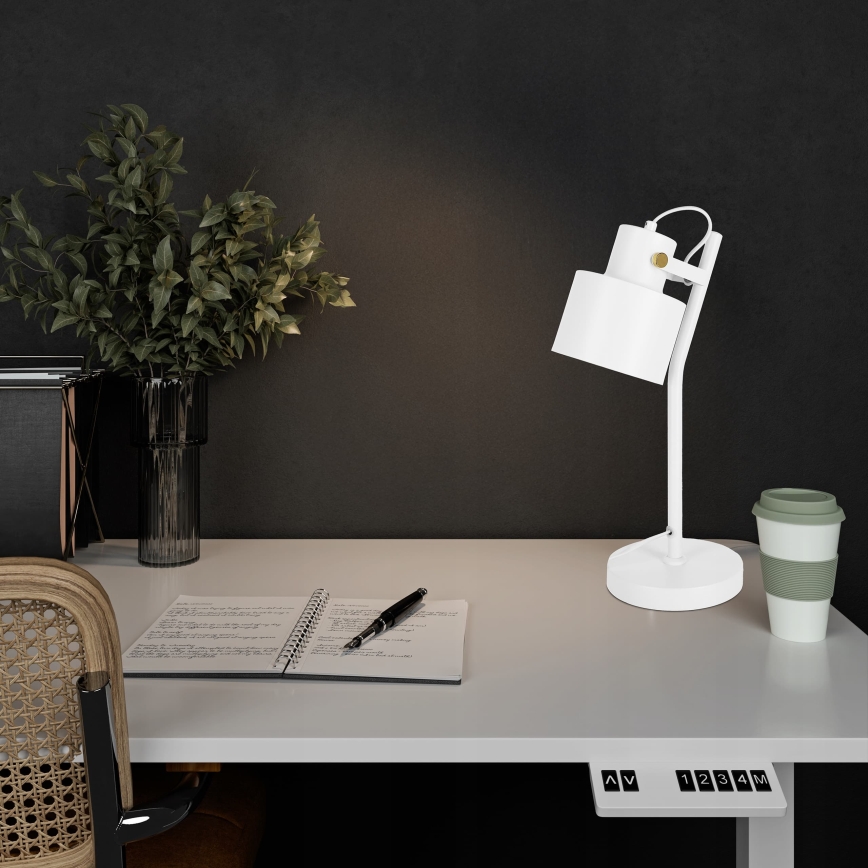 Lampe de table 1xE27/40W/230V blanche
