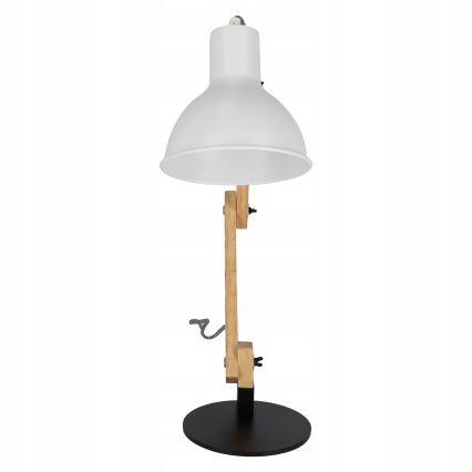 Lampe de table 1xE27/40W/230V blanche/noire
