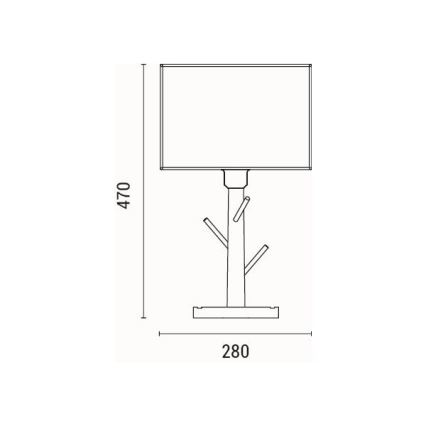 Lampe de table 1xE27/40W/230V