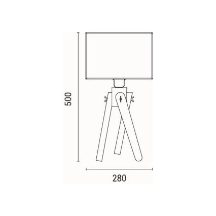Lampe de table 1xE27/40W/230V