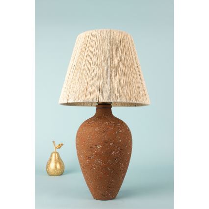 Lampe de table 1xE27/40W/230V marron/crème