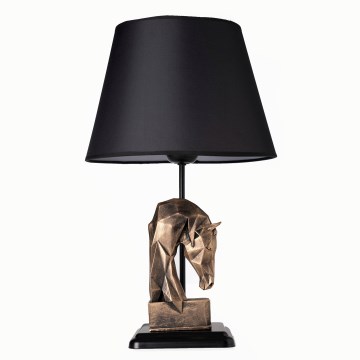 Lampe de table 1xE27/40W/230V noir/doré