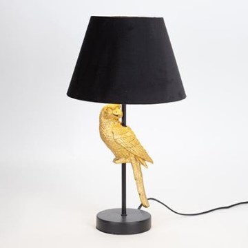 Lampe de table 1xE27/40W/230V noir/doré