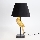 Lampe de table 1xE27/40W/230V noir/doré