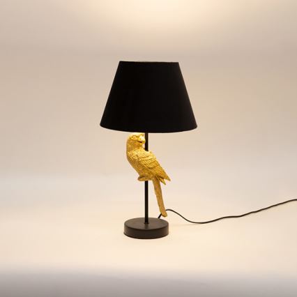 Lampe de table 1xE27/40W/230V noir/doré